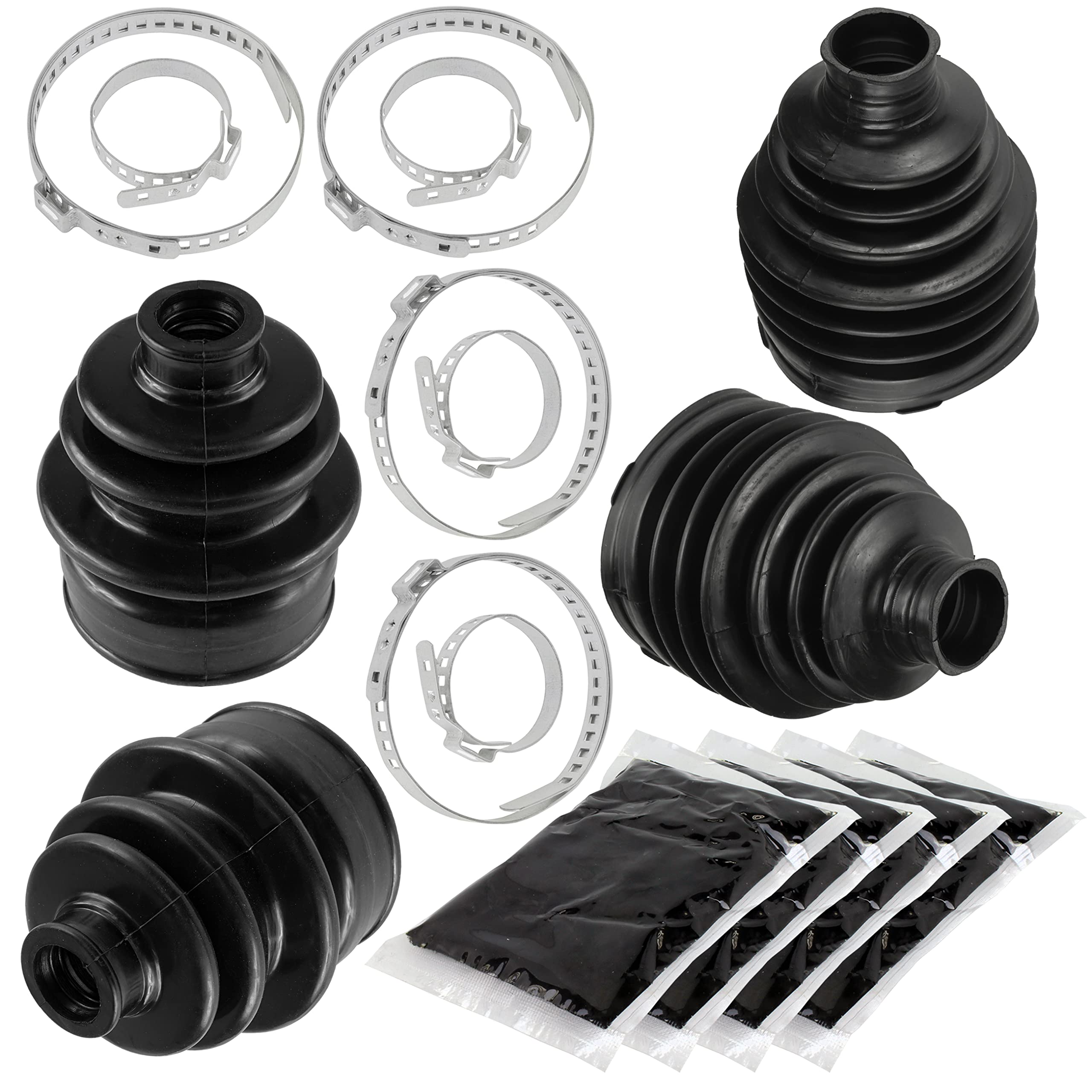 Amazon.com: Caltric 2 Rear Axle Outer and Inner CV Boot Kit